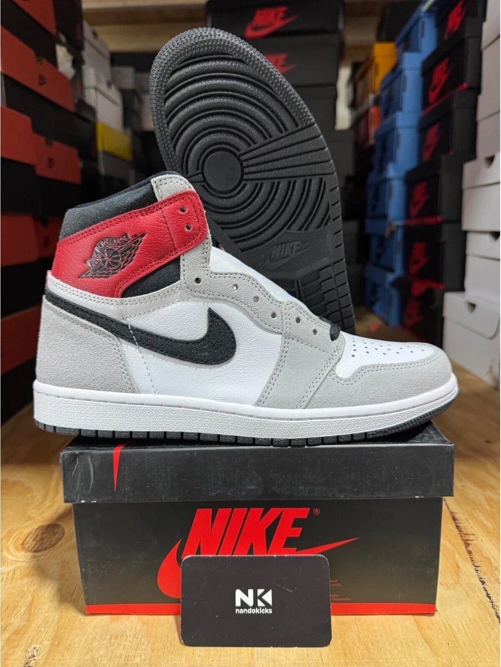 Air Jordan 1 Retro High OG 'Smoke Grey' 555088-126 BRAND NEW MENS SIZE 8